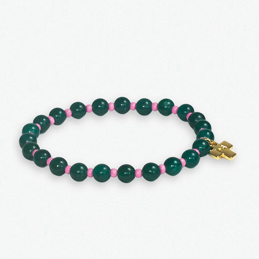 Maybree Stone Stretch Bracelet - Emerald