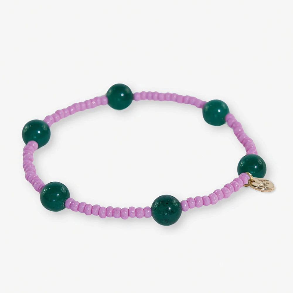 Mia Stone Stretch Bracelet - Pink