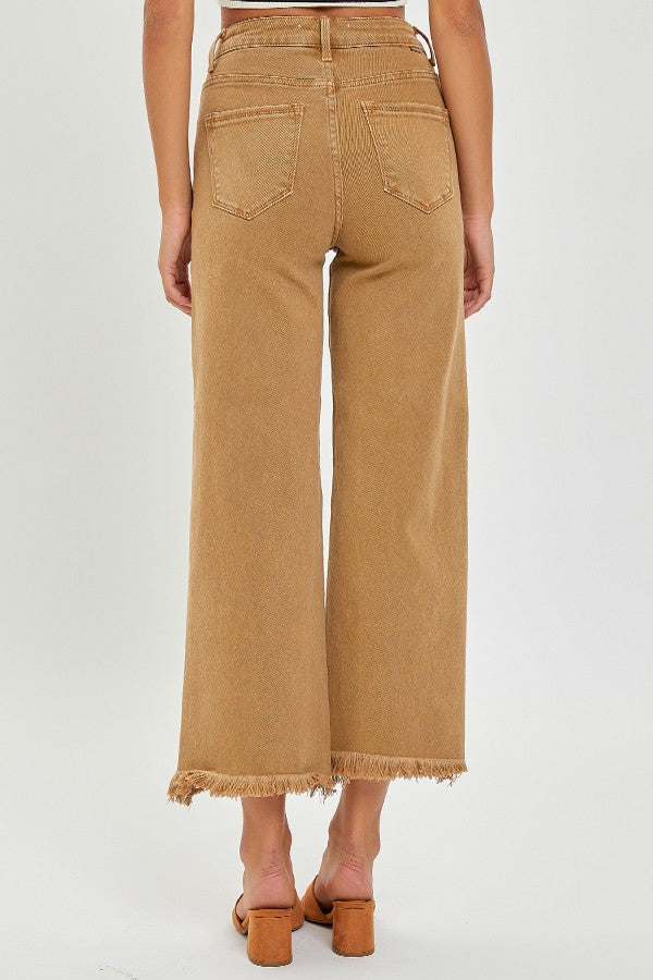Reagan Mocha High Rise Crop Jeans