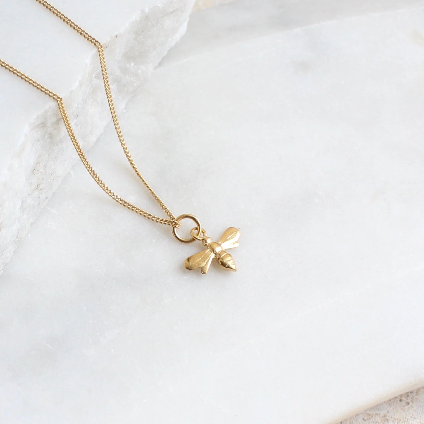 Bee Charm Gold Necklace