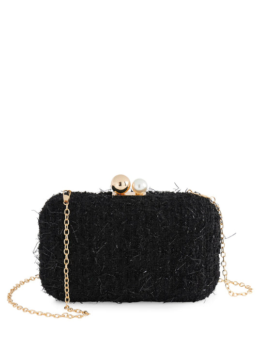 Maybree Black Clutch