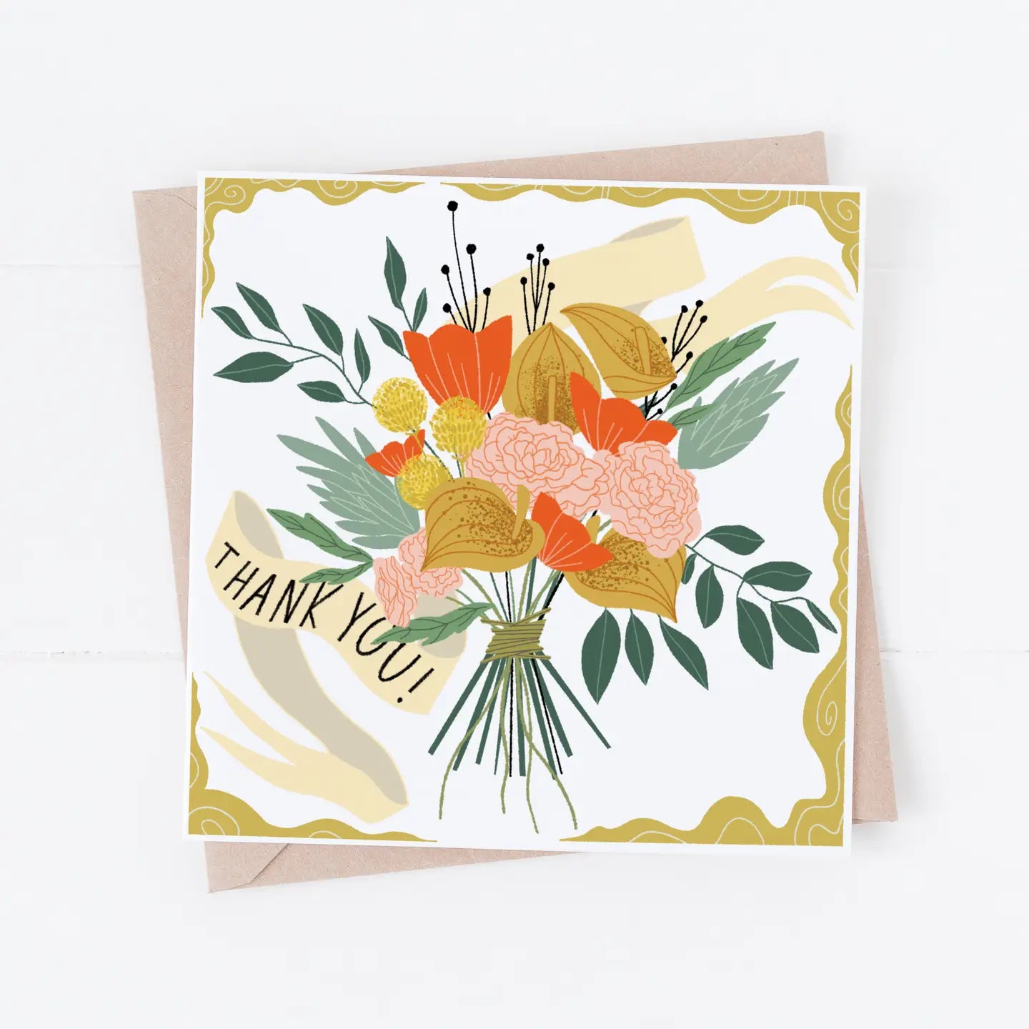 Bouquet Thank You Card