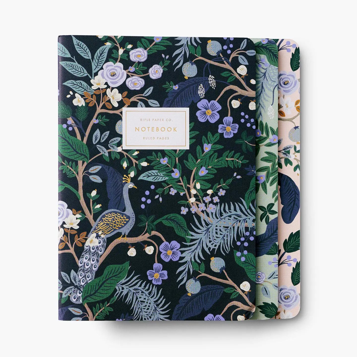 Peacock Notebooks - Set of 3