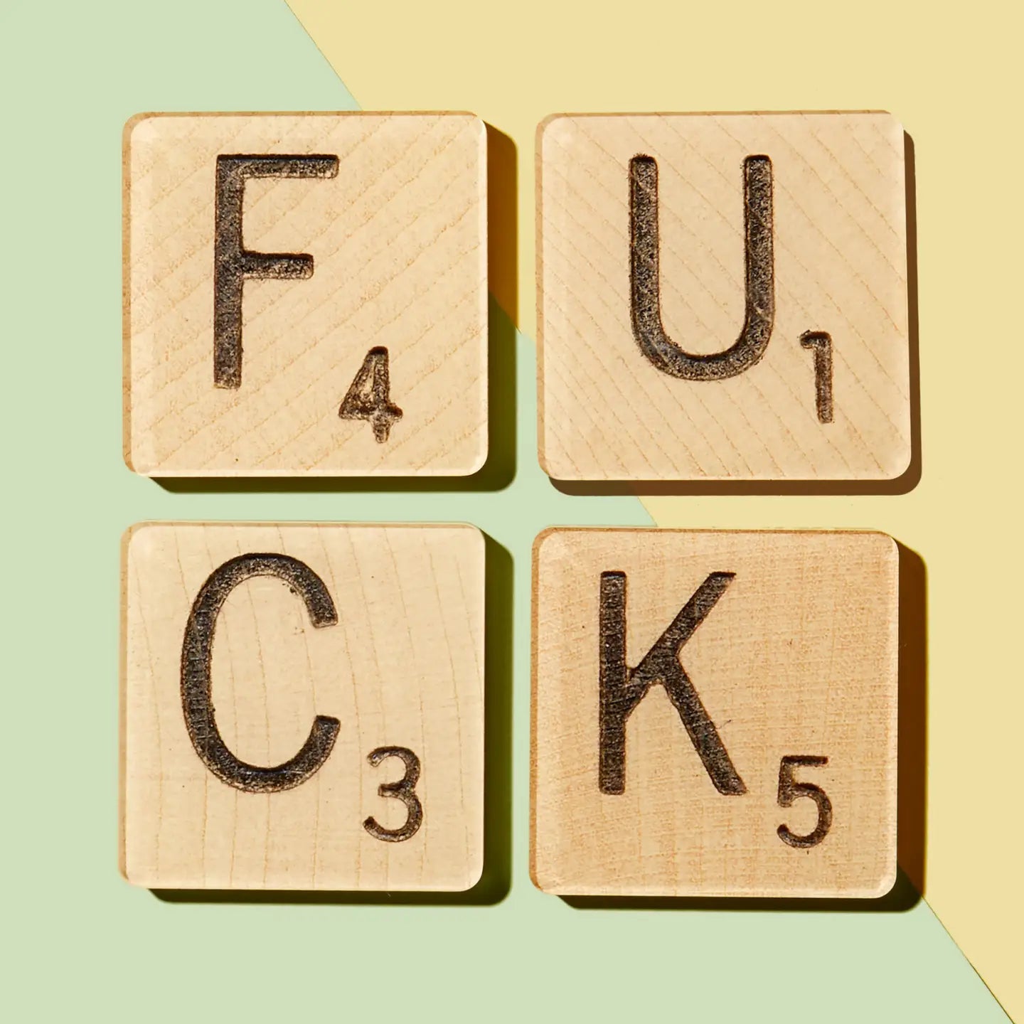 Fuck Scrabble Acrylic Coasters