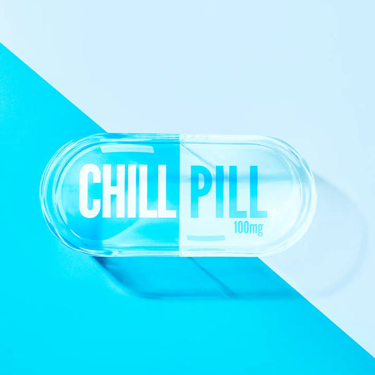 Chill Pill Acrylic Trinket Tray - Blue