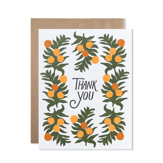 Oranges Thank You Card