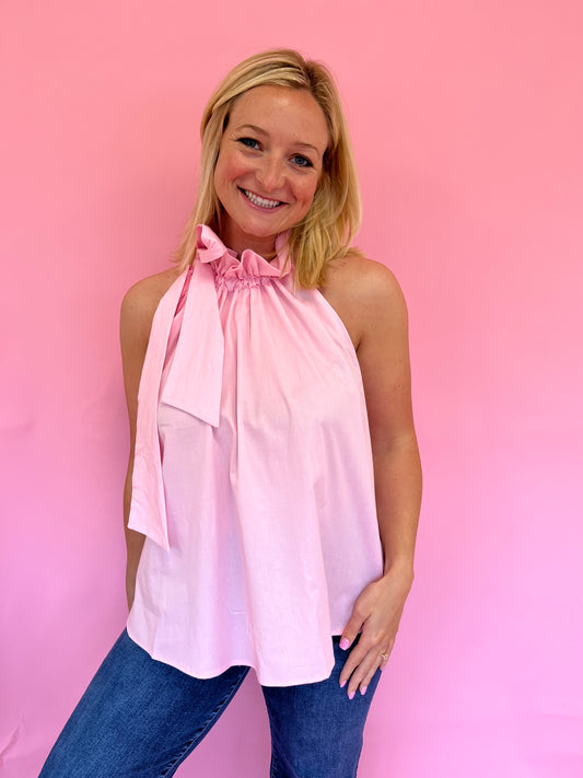 Cami Pink Ruffle Top