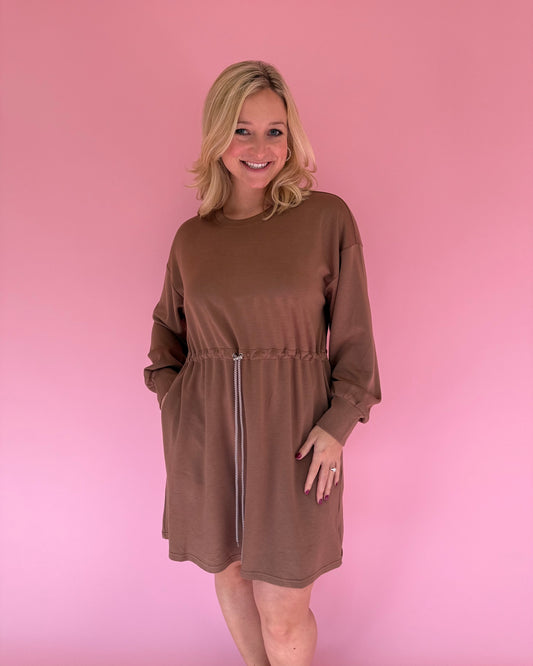 Mocha Long Sleeve Dress