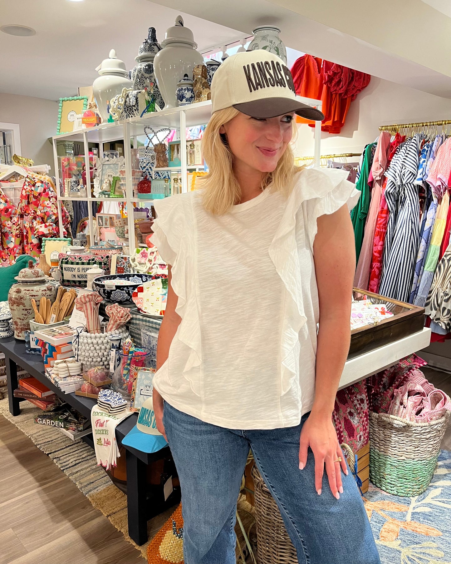 Kansas City Color Block Hat - Brown