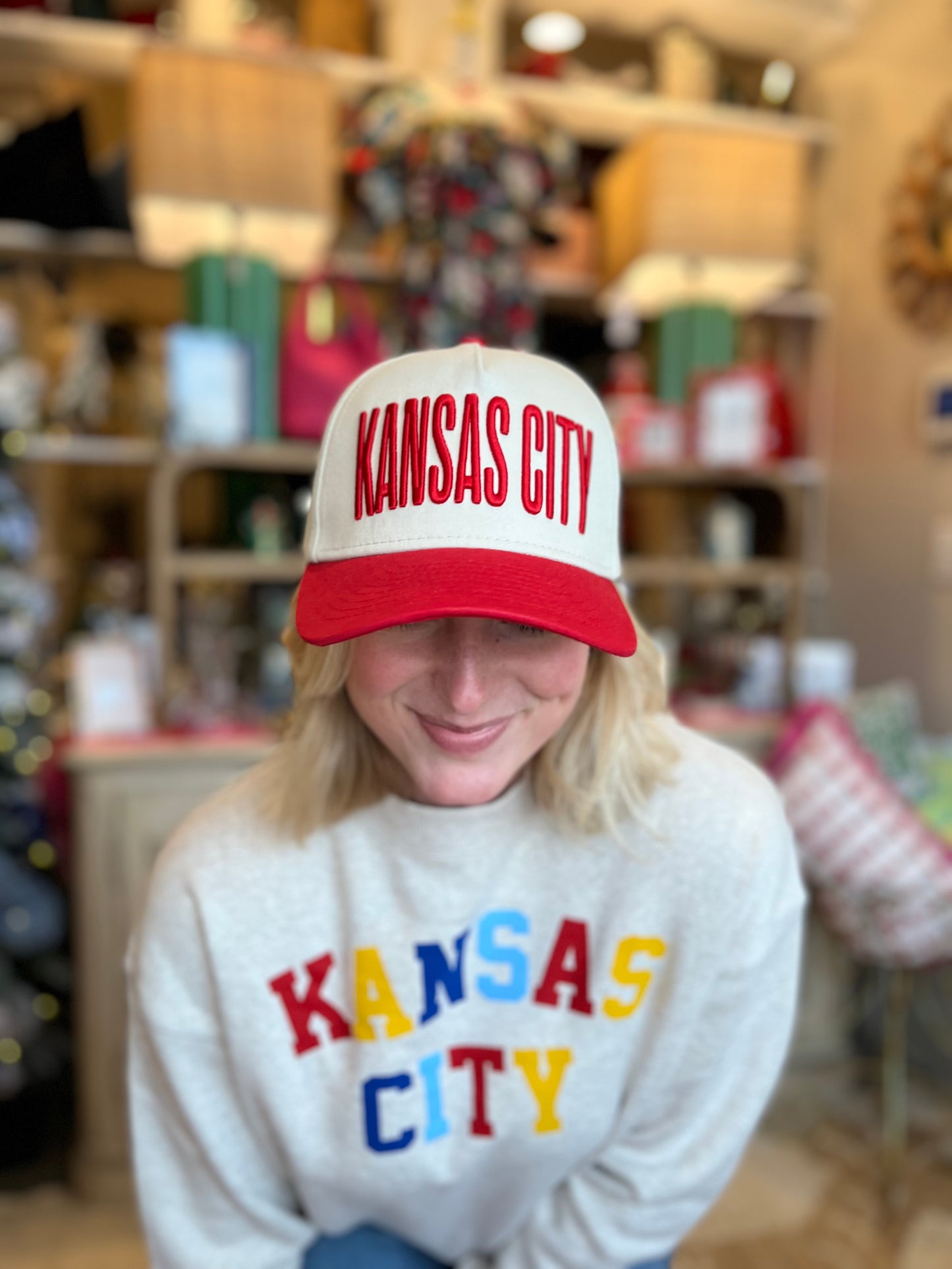 Kansas City Color Block Hat - Red