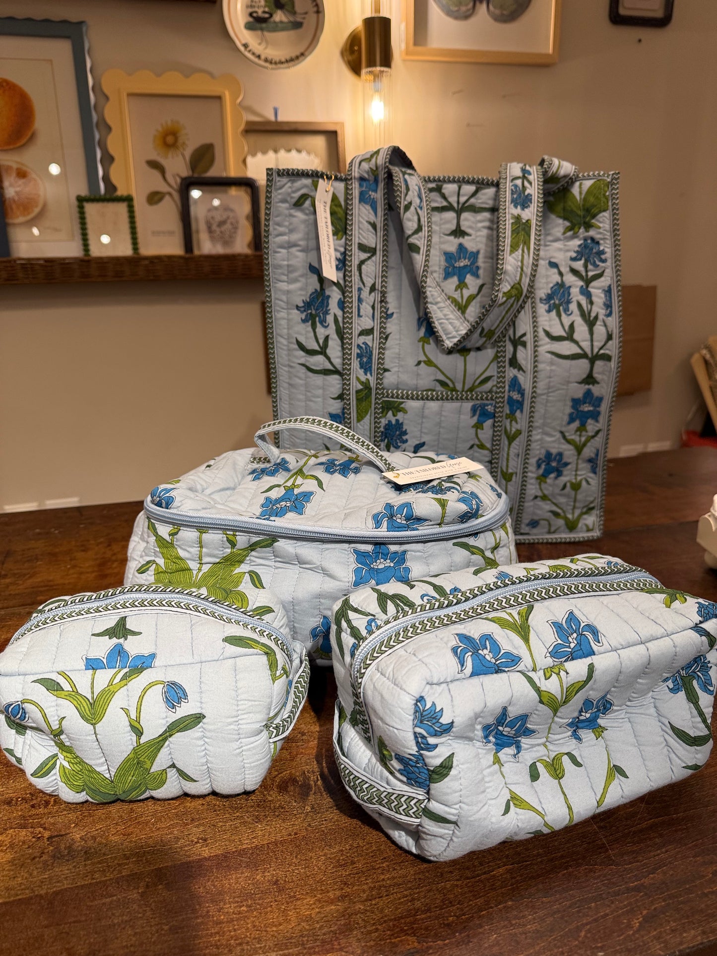 Iris Luxe Quilted Tote