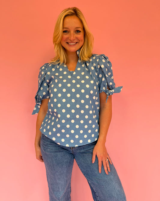 Nicole Polka Dot Top