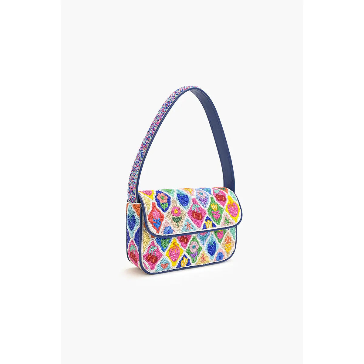 Mosaic Garden Beaded Shoulder Bag