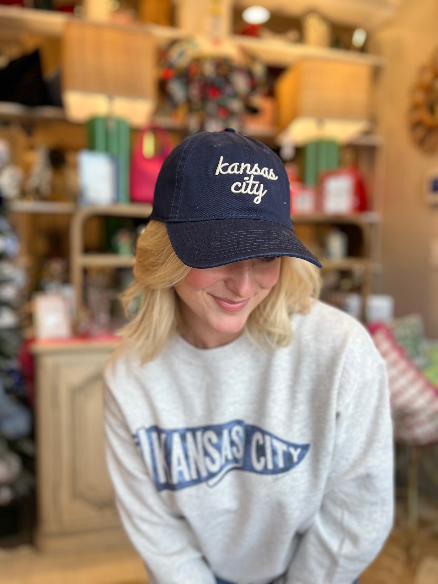 Kansas City Script Hat - Navy