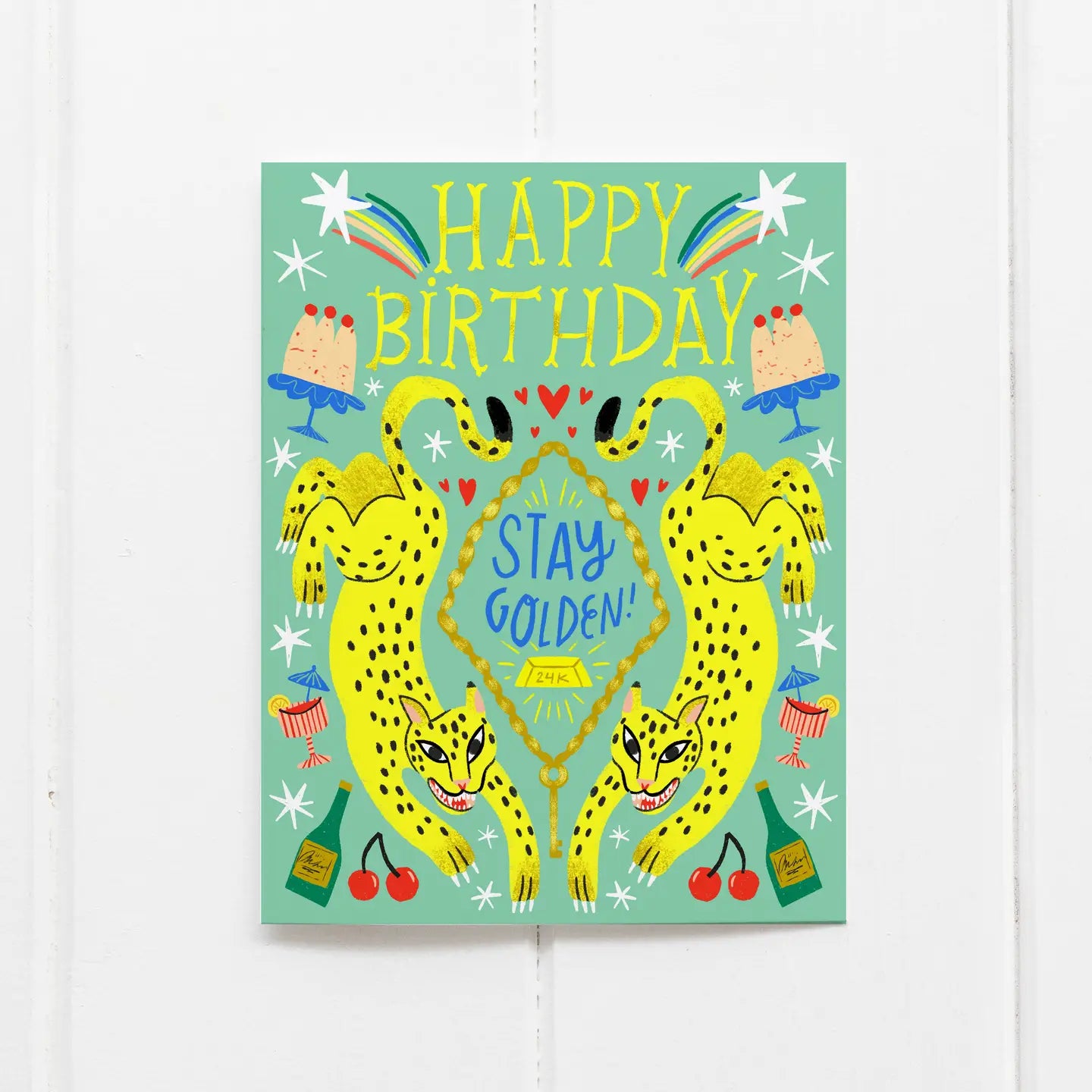 Stay Golden Birthday Card