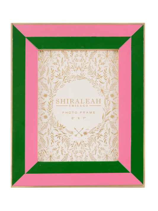 Rachel Pink and Green Frame - 5x7