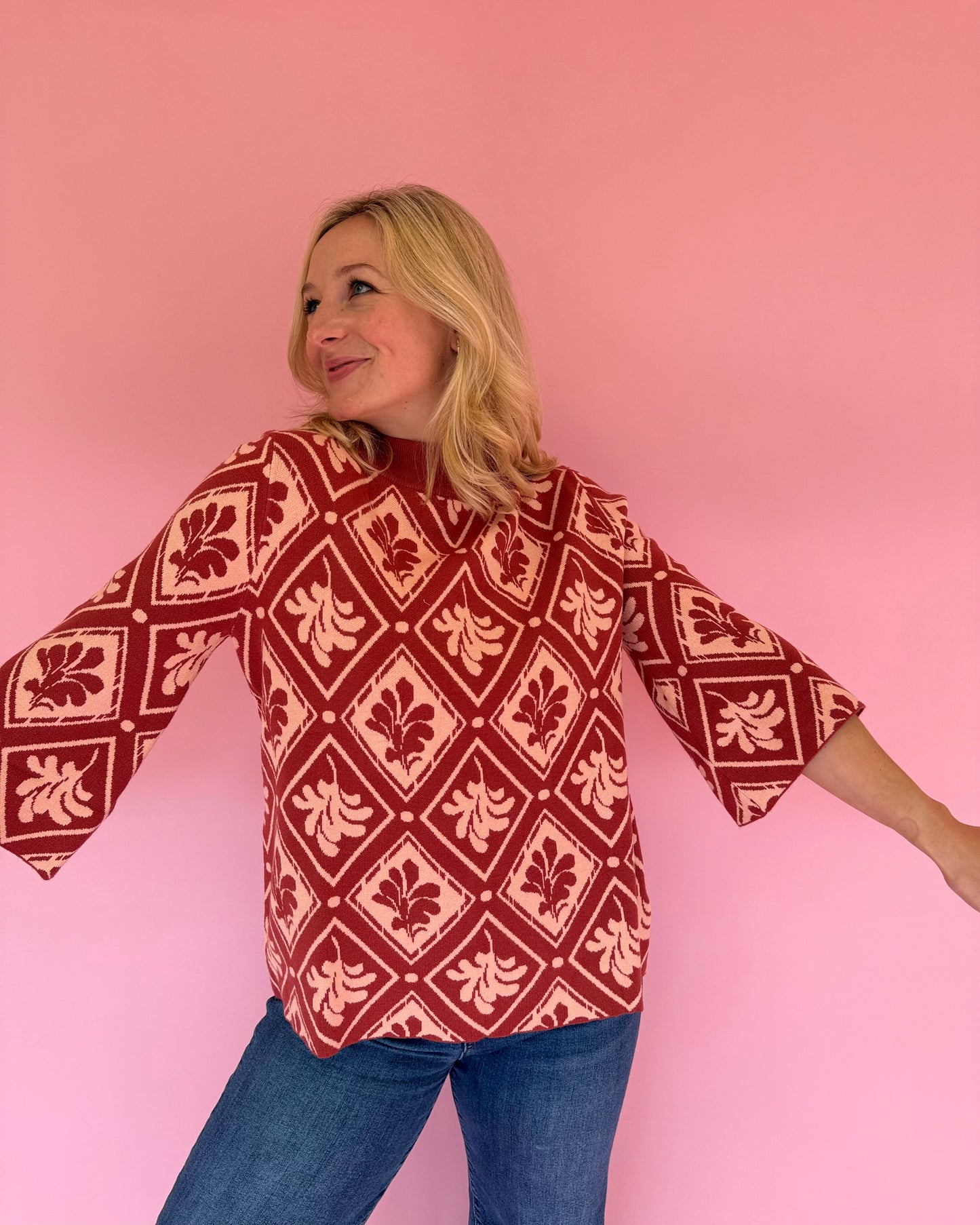 Mable Rose 3/4 Sleeve Sweater