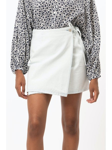 Casi Wrap White Skirt