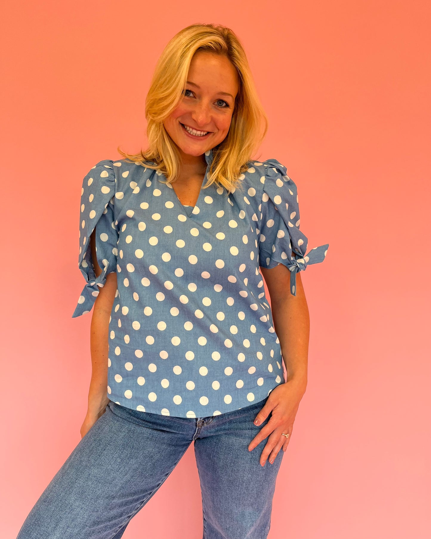 Nicole Polka Dot Top