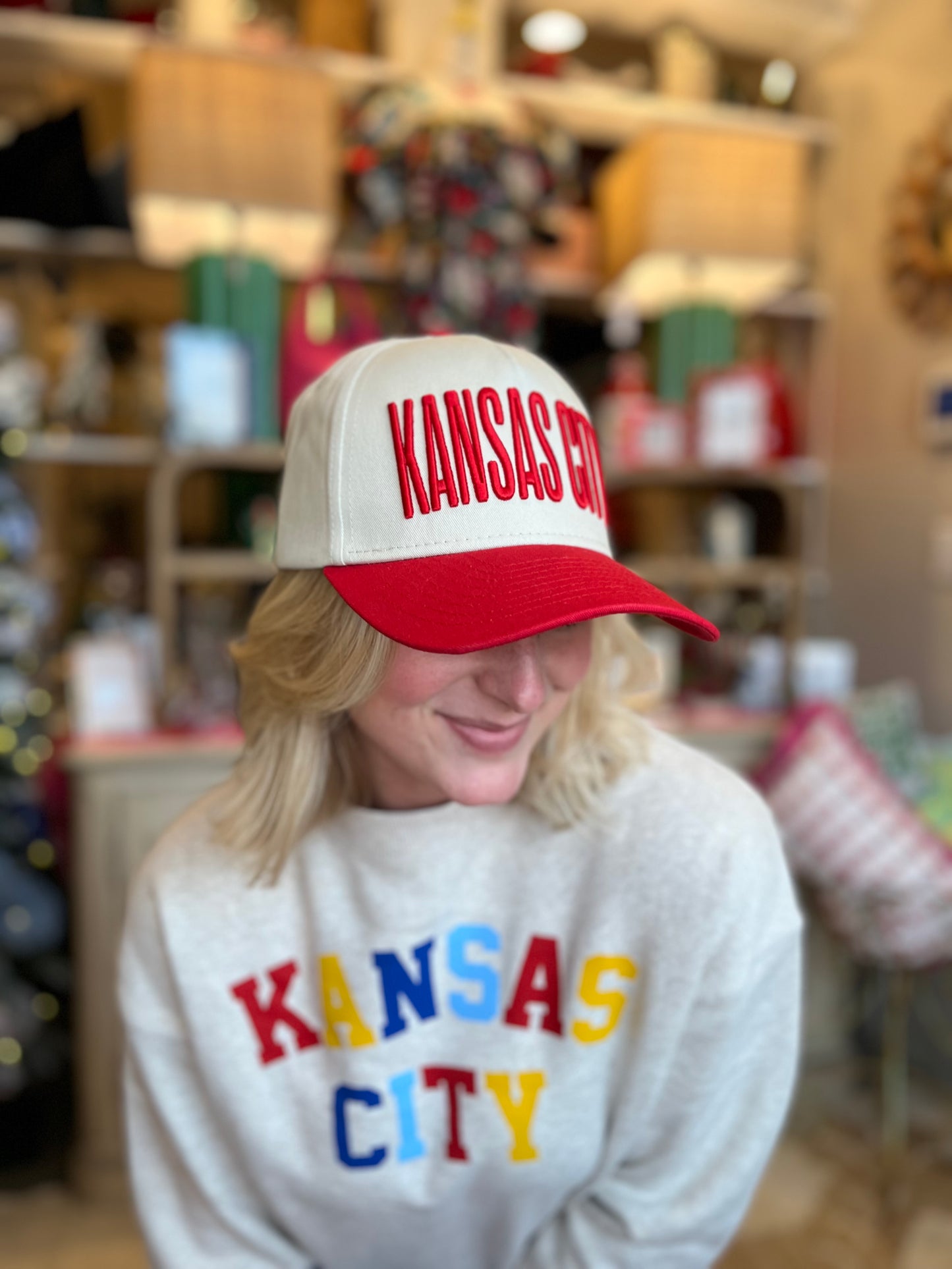 Kansas City Color Block Hat - Red