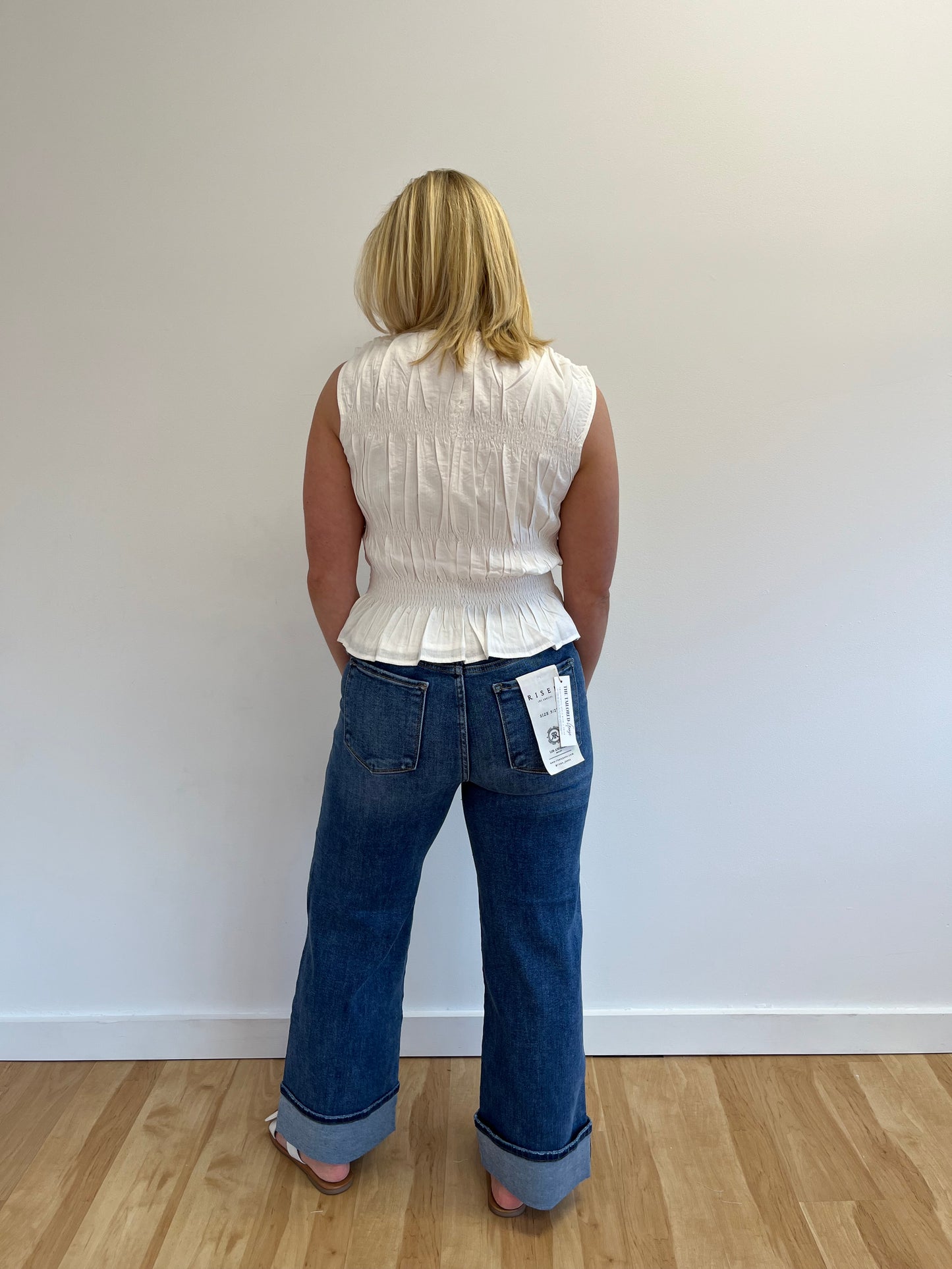 Kristin Dark Cuffed Jeans