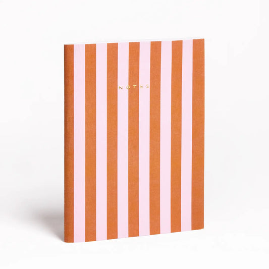 Stripe Notebook - Pink