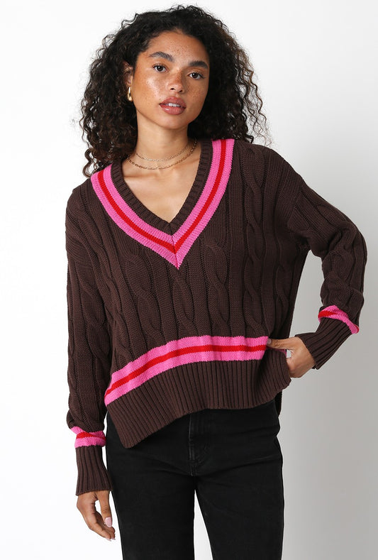 Priscilla Coffee Bean Sweater