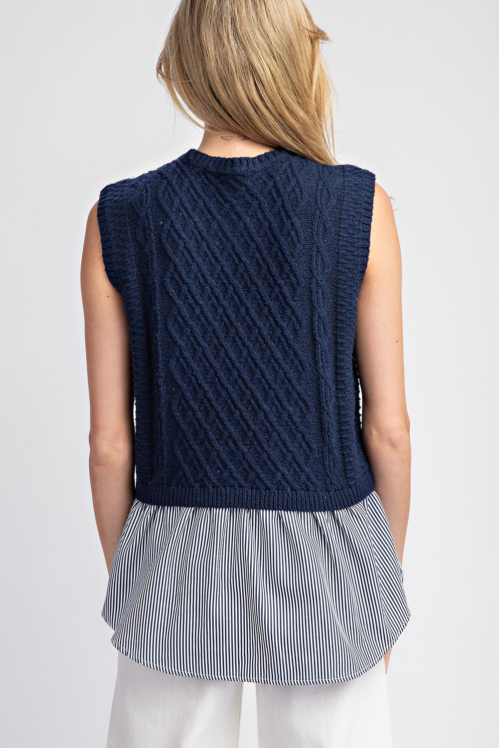 Bridget Navy Top