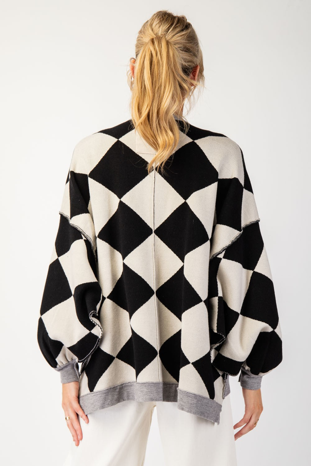 Lorna Black Harlequin Cardigan