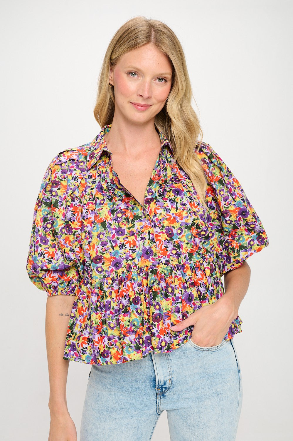 Myra Floral Top