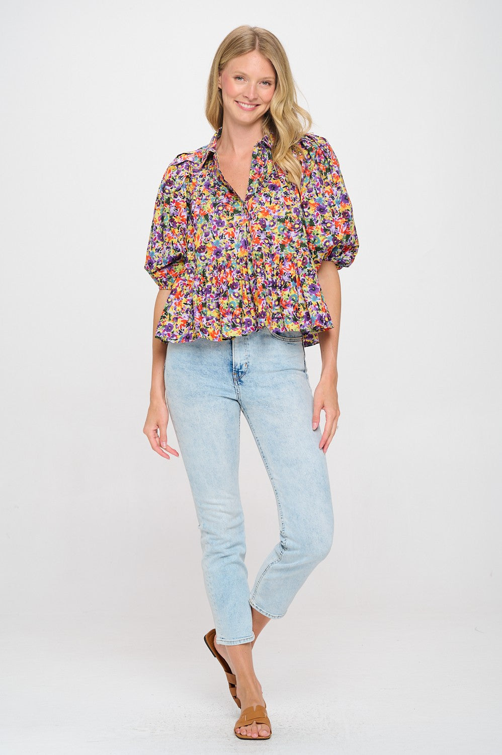 Myra Floral Top