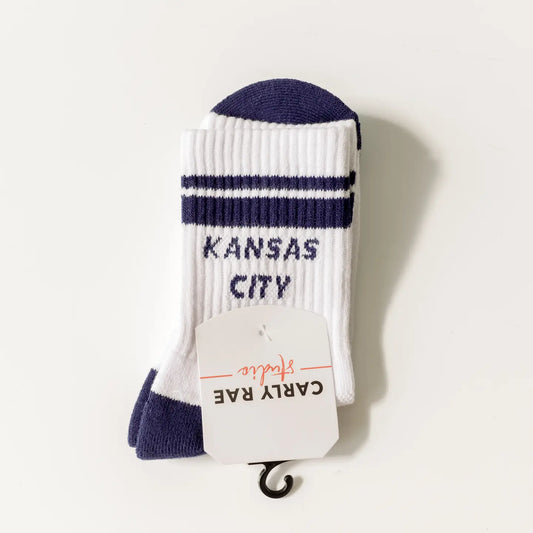 Kansas City Crew Socks - Navy