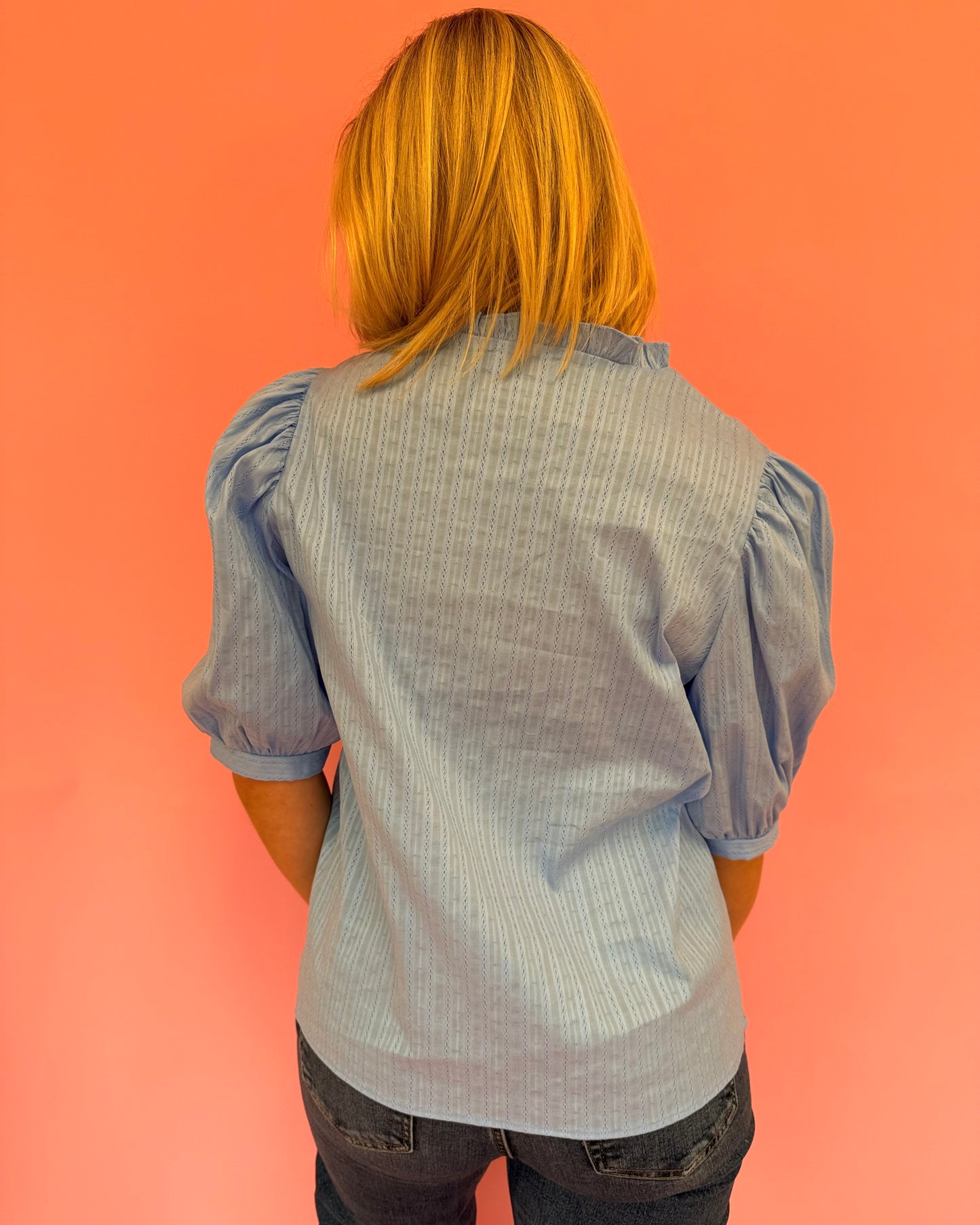 Bernadette Blue Top