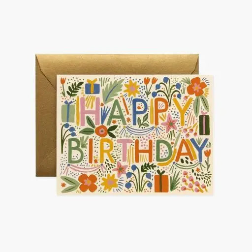 Colorful Happy Birthday Card