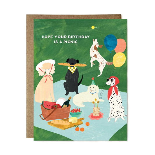 Dog Picnic Birthday Card
