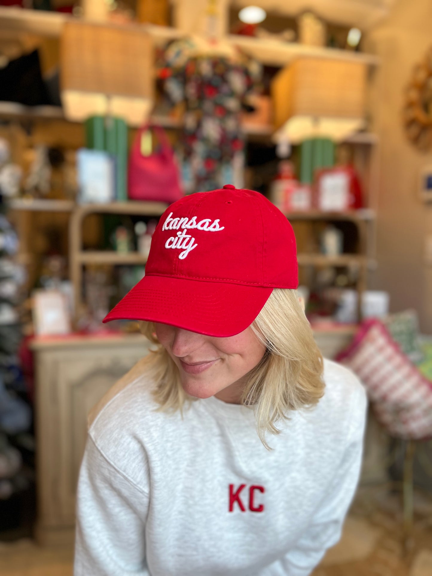 Kansas City Script Hat - Red