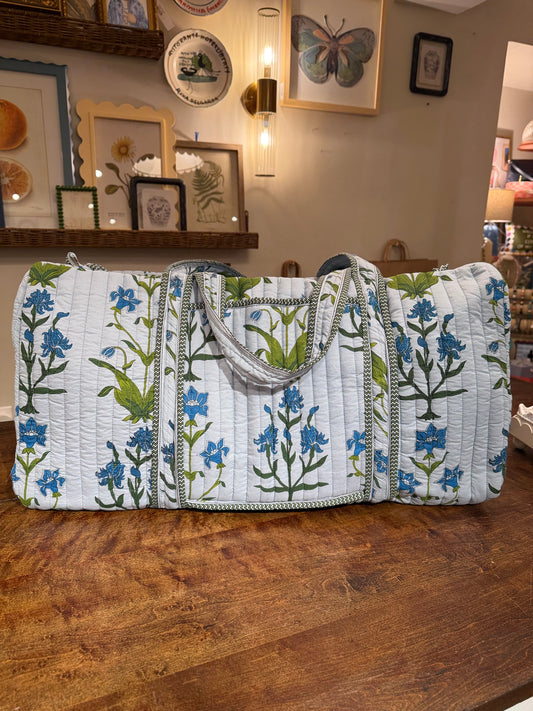 Iris Quilted Luxe Duffle Bag