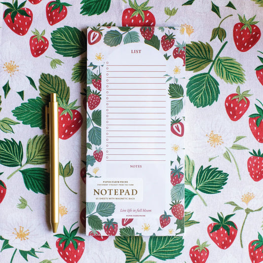 Strawberry Market Notepad