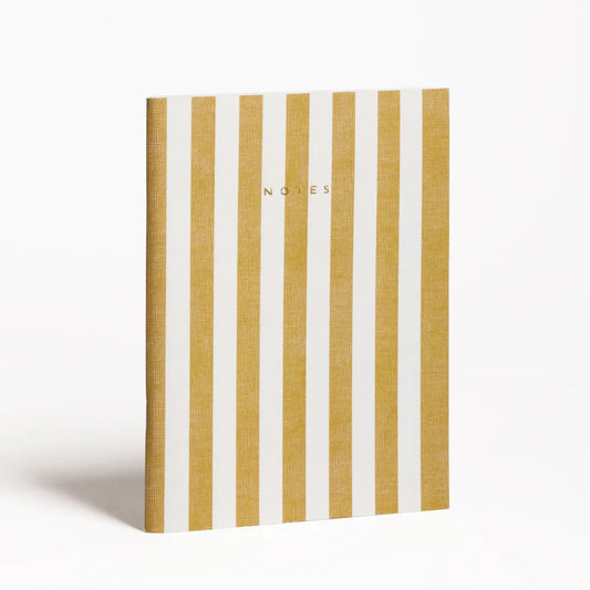 Stripe Notebook - Sand