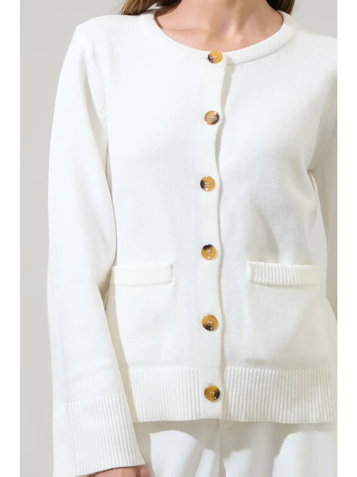 Celine White Cardigan