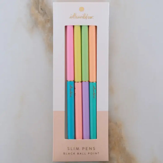 Slim Pen Set of 4 - Bright Neons