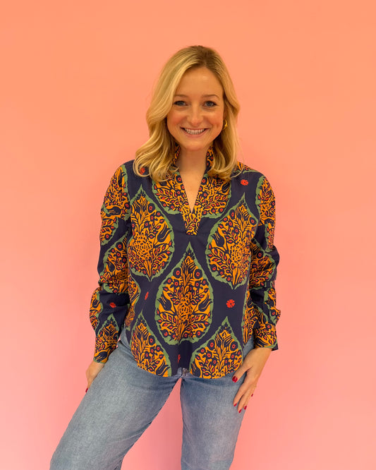 Jane Saffron Botanical Top