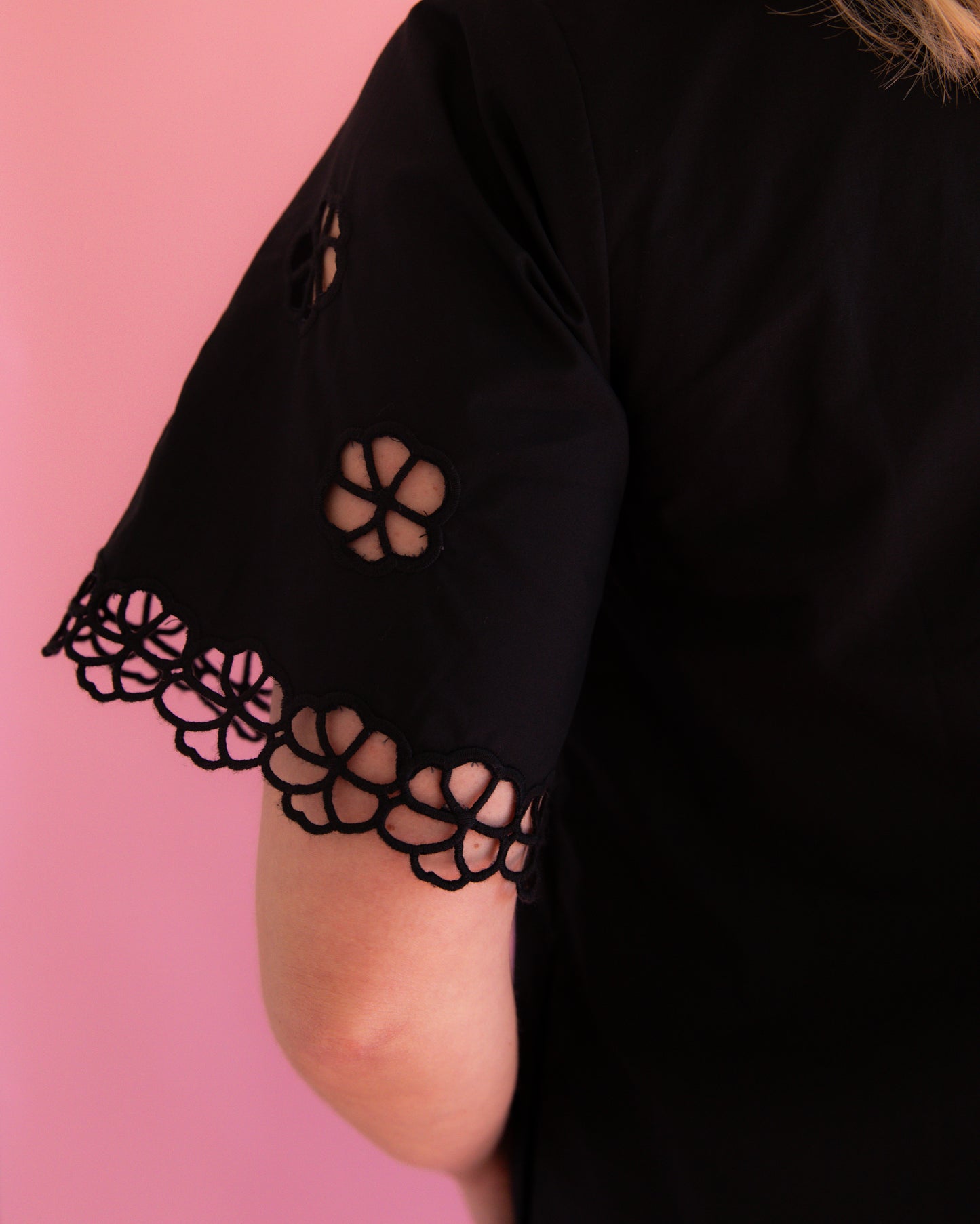 Mary Kate Black Midi Dress