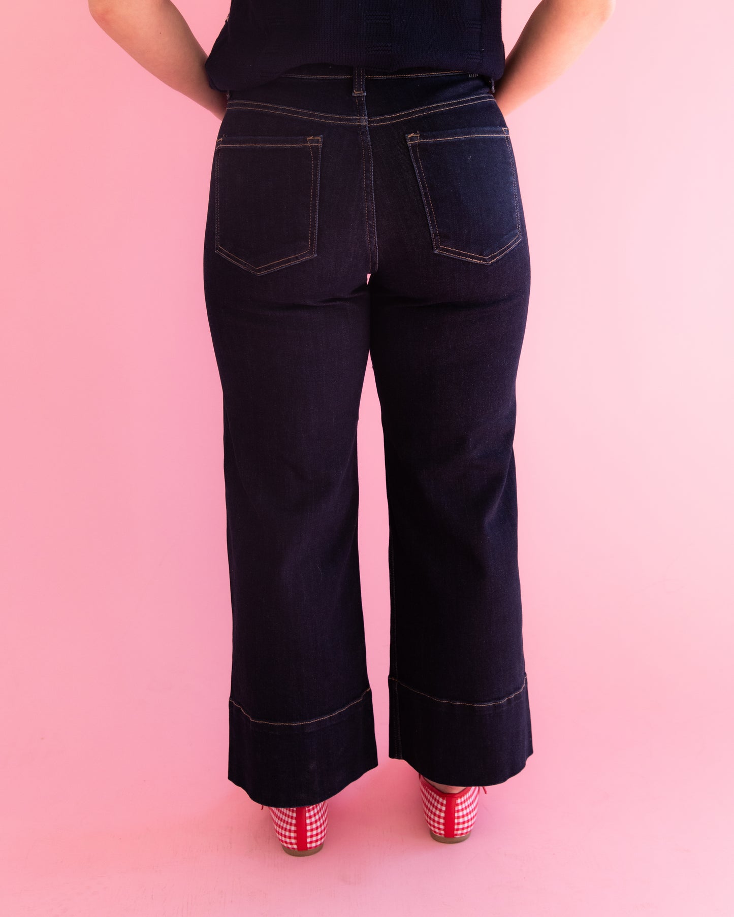 Harper Dark Seam Detail Jeans