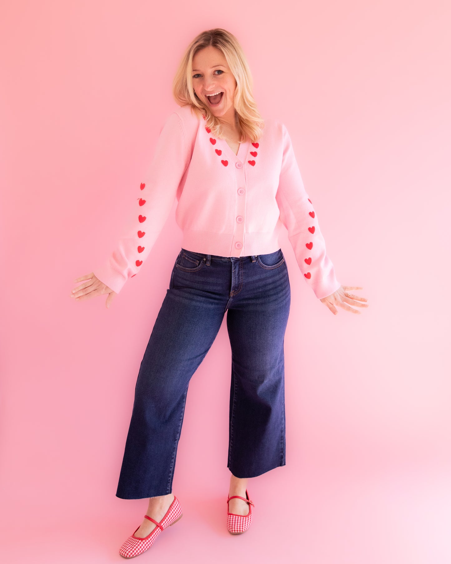 Mary Grace Dark High Rise Crop Jean