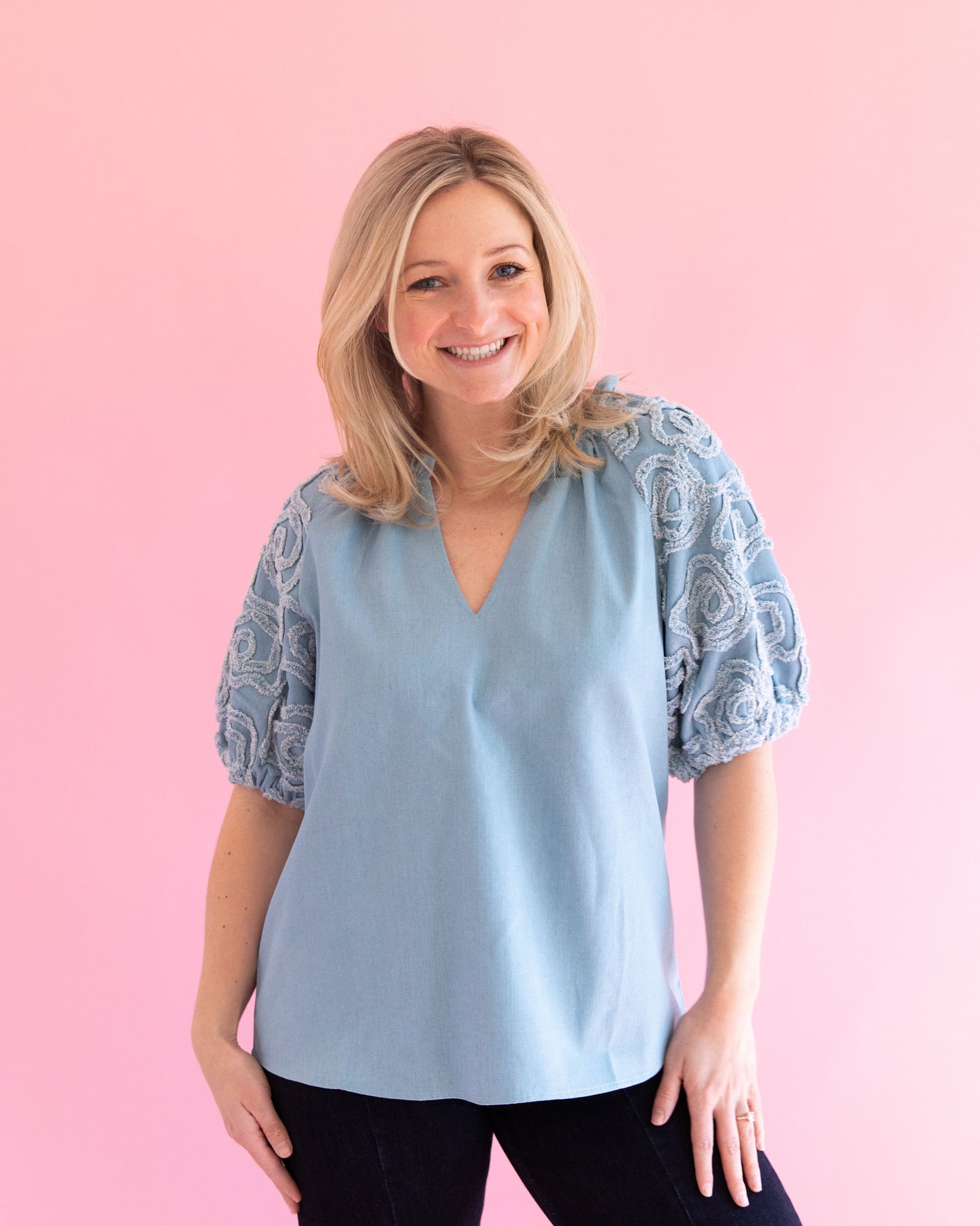 Gracie Denim Top