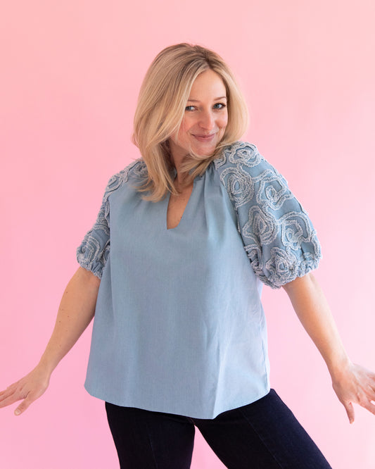 Gracie Denim Top