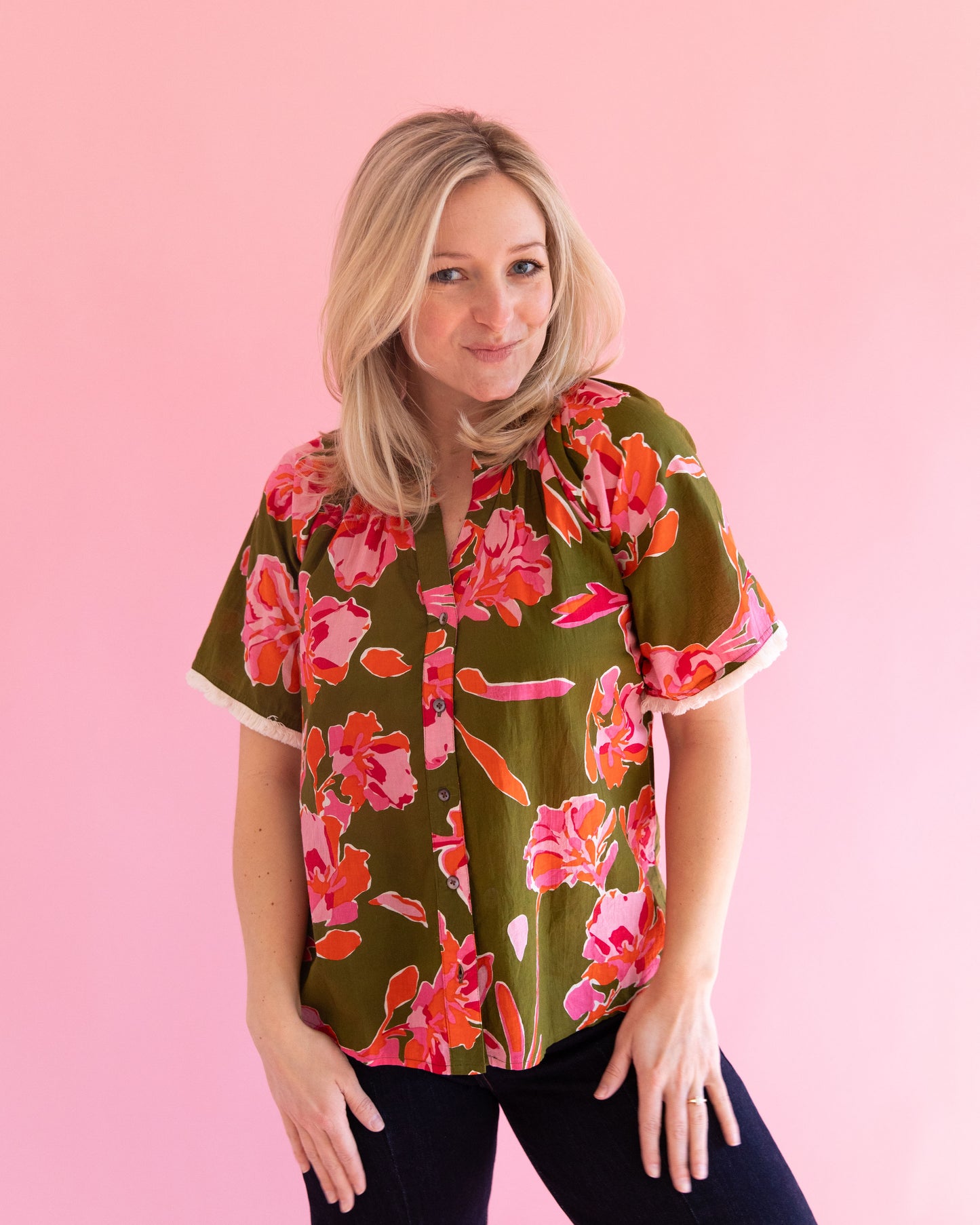 Angie Floral Top