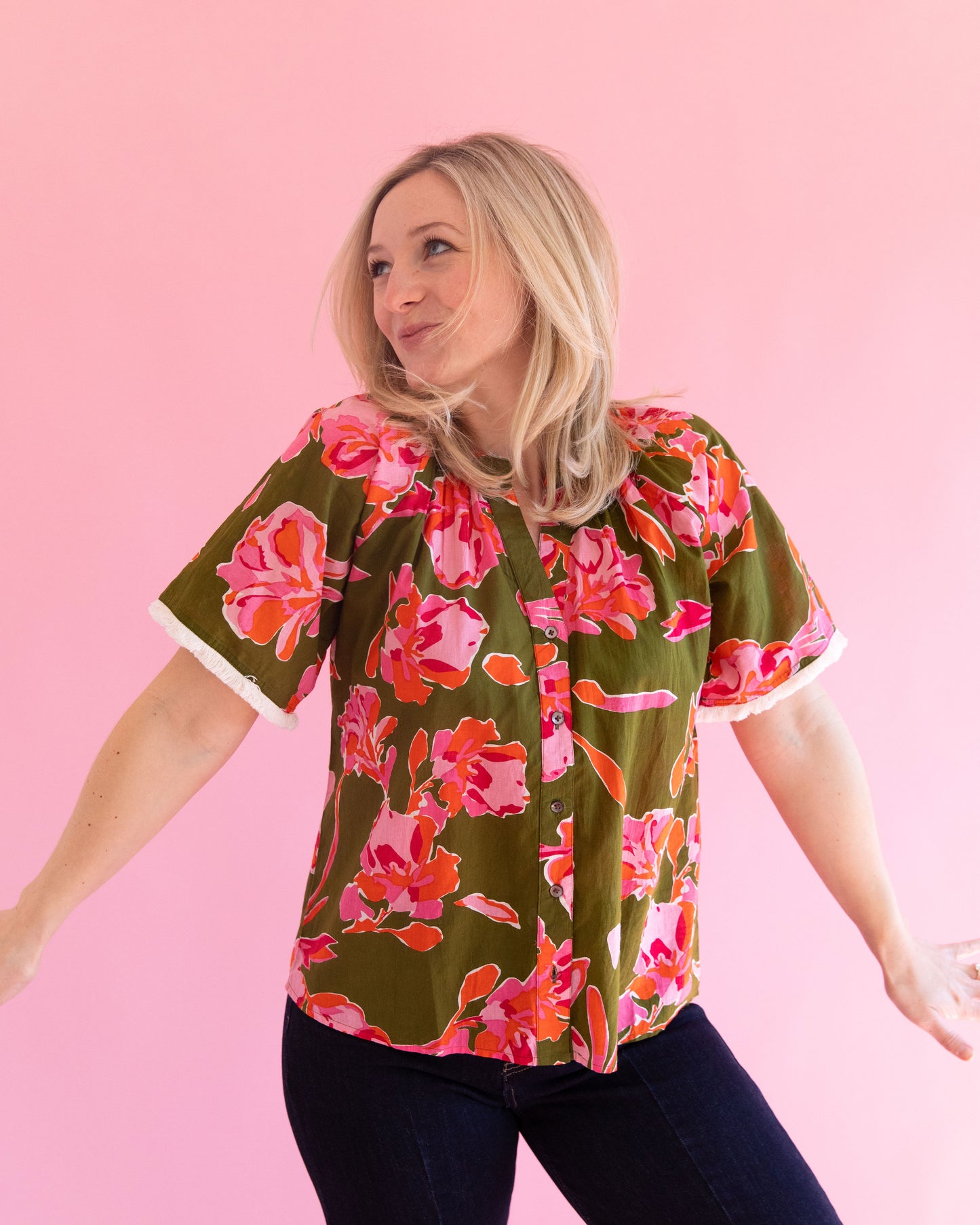 Angie Floral Top
