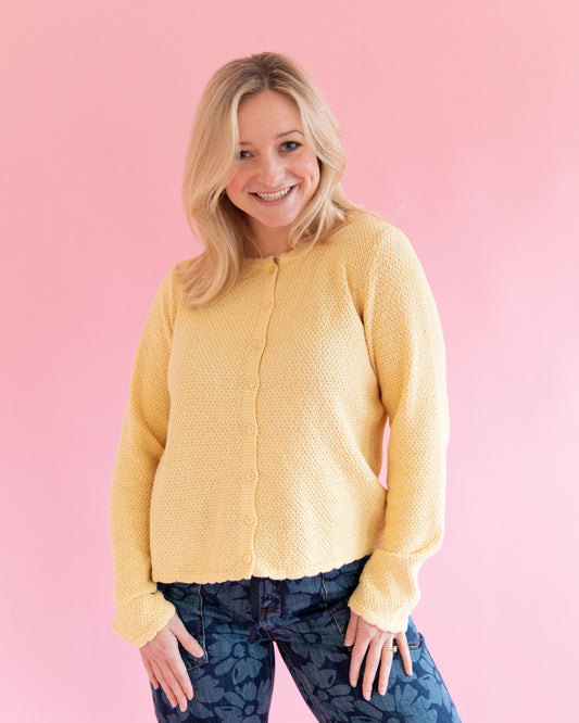 Sophie Butter Yellow Cardigan